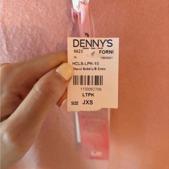 FORNIA Light Pink Sweater- NWT - Picture 3 of 3